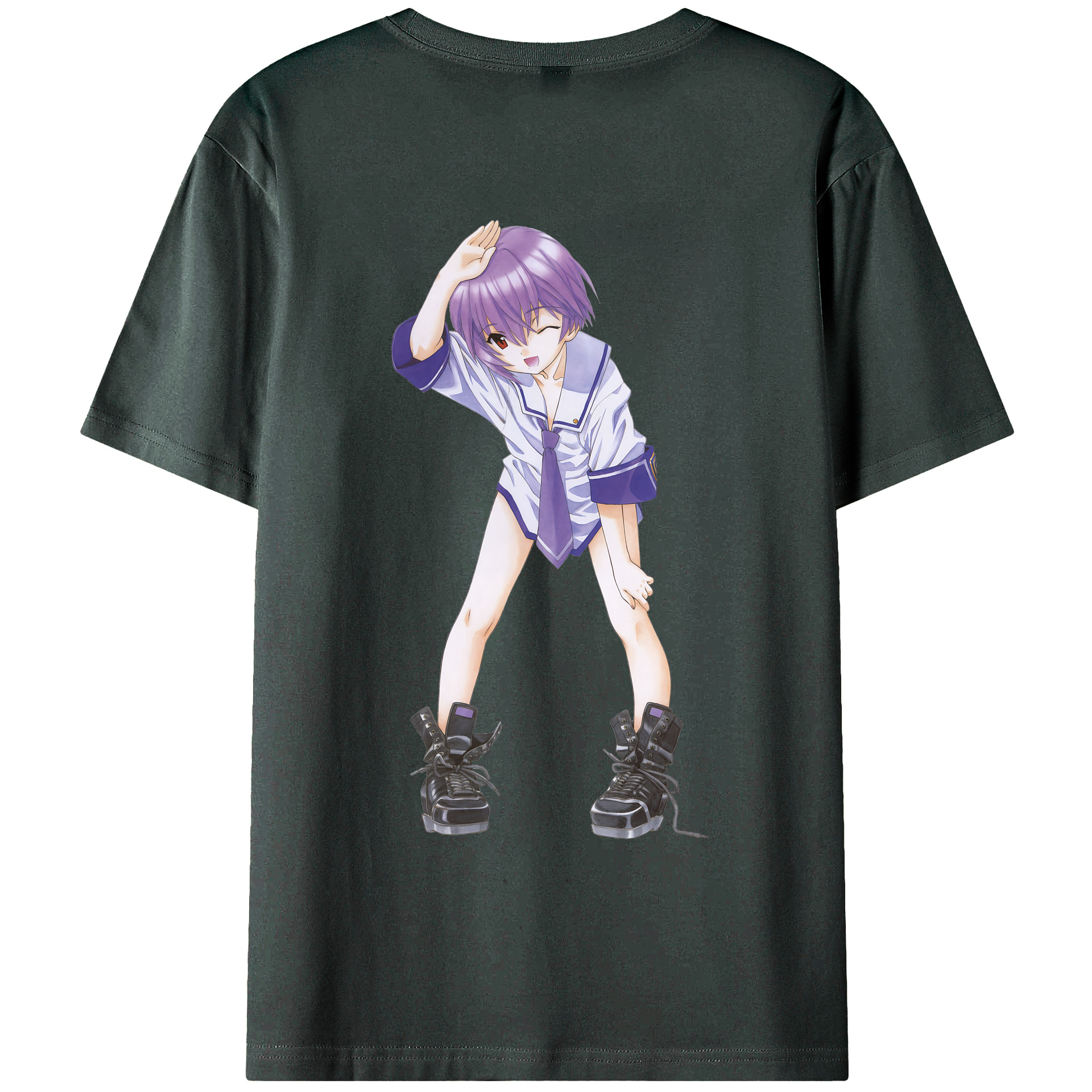 （画像用） EVA 新世紀エヴァンゲリオン 綿100％ メンズ半袖Tシャツ（バックプリント） 通気性